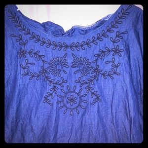 Denim Old Navy Dress with Embroidery